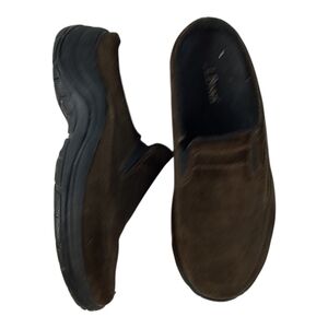 LL Bean Brown Suede Mules 7M